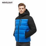OEM Men's Hooded Winter Coat Warm Puffer Jacket Thicken Cotton Coat with Removable Hood