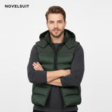 OEM Men's Puffer Vest Outerwear Warm Winter Sleeveless Jacket for Running