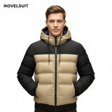 OEM Men's Bomber Jacket Hooded Winter Coat Warm Puffer Jacket