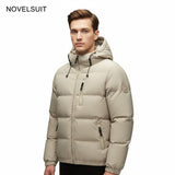 OEM Waterproof Winter Coat  Thickened Hooded Custom Men's Puffer Jacket Men