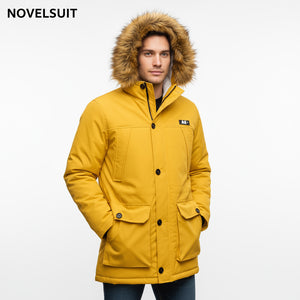OEM Men's Winter Coats Thicken Parkas Hood Long Padded Puffer Jacket