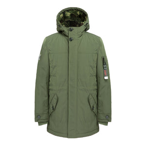 OEM Winter Men  Parka Long Hooded Padded Puffer Jacket