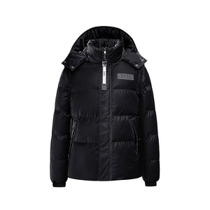 OEM Waterproof Winter Coat Thickened Shiny Hooded Custom Puffer Jacket Men