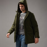 OEM Winter Men  Parka Long Hooded Padded Puffer Jacket
