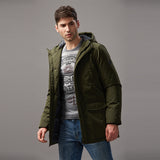 OEM Winter Men  Parka Long Hooded Padded Puffer Jacket