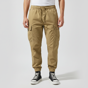 ODM Men's Casual Pants - Cotton Chino Cargo Pants  Drawstring Sweatpants in Twill Track Jogging
