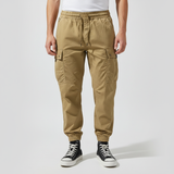 ODM Men's Casual Pants - Cotton Chino Cargo Pants  Drawstring Sweatpants in Twill Track Jogging