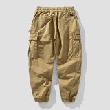 ODM Men's Casual Pants - Cotton Chino Cargo Pants  Drawstring Sweatpants in Twill Track Jogging
