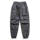 ODM Men's Baggy Cargo Pants Trendy Casual Parachute Pant Loose Fit Harem Joggers with Pockets