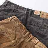 ODM Men's Slim Stretchy Casual Corduroy Pant