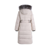 ODM Womens Puffer Jacket - Long Quilted Hooded Winter Coat for Women