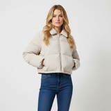 ODM Women's Winter  Puffer Jackets Thick Warm Corduroy Crop Coats