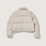 ODM Women's Winter  Puffer Jackets Thick Warm Corduroy Crop Coats