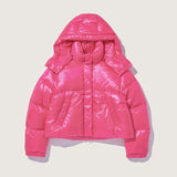 ODM Fashion Casual Female Ladies Down Jackets Bubble Women's Jacket and Shinny Puffer Winter Coat for Women OEM Serviced
