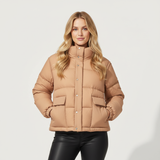 ODM Cropped Puffer Jacket Women Light Breathable Weight Breathable Slim Fit Quilted Puffer Short Jacket