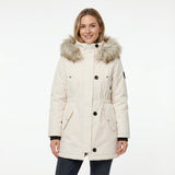 ODM Women's Thickened Long Puffer Jacke Winter Coat Fur Hood