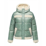 ODM Winter Fashion Ladies Puff Jackets Lamb Wool Fleece Warm Fur Women'S Coat